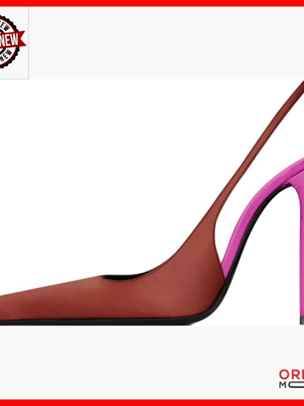 Satin Slingback Heels Closed Toe Stiletto Pumps Wedding Prom Party Shoes